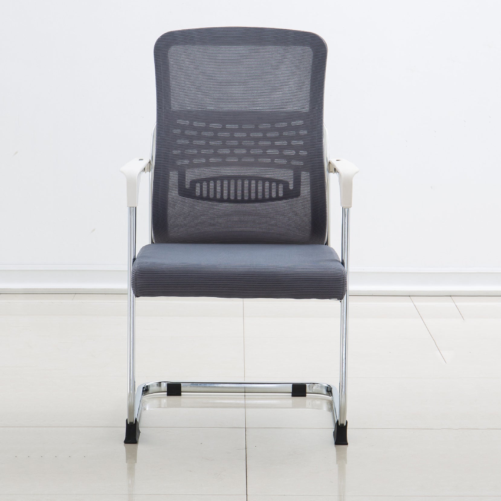 Gray Contemporary Arm Chair Breathable AirGrid Upholstered Desk Chair