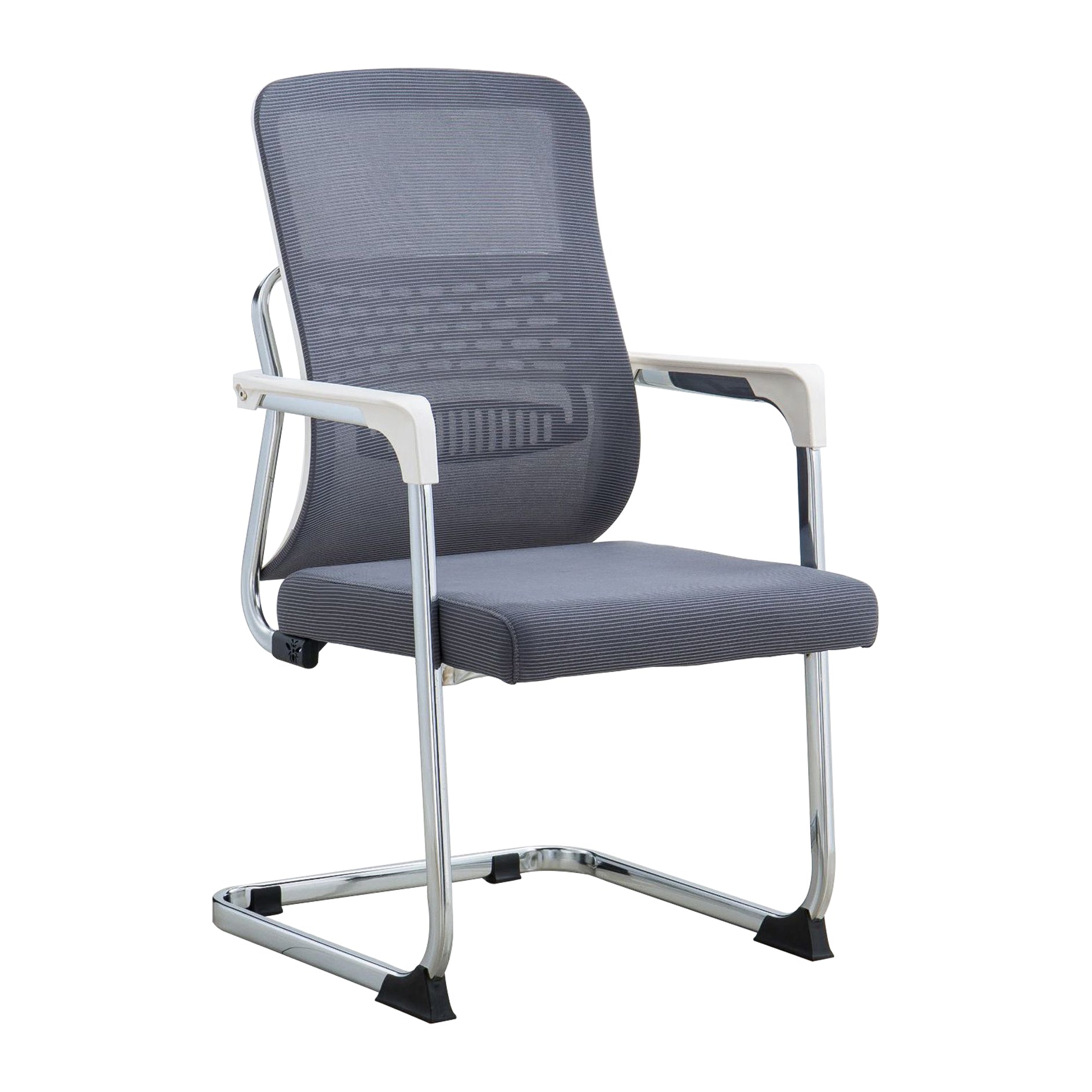 Gray Contemporary Arm Chair Breathable AirGrid Upholstered Desk Chair