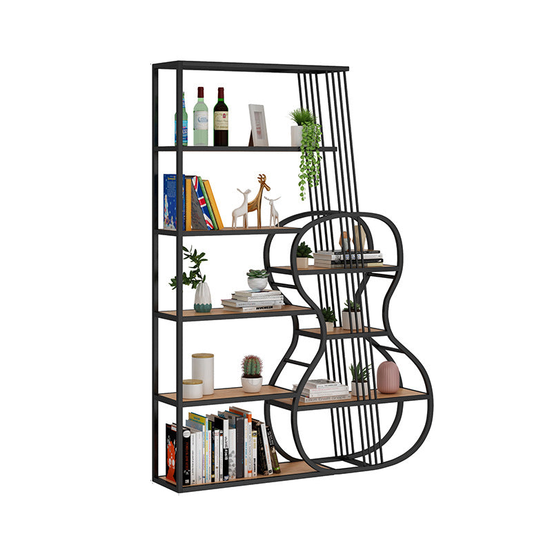 Glam Open Bookcase Bookshelf Shelves Included Bookcase with Rectangular Shelves 10.6" Wide