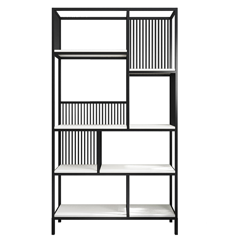 Shelves Included Bookcase 5 Shelf Bookshelf Engineered Wood and Metal