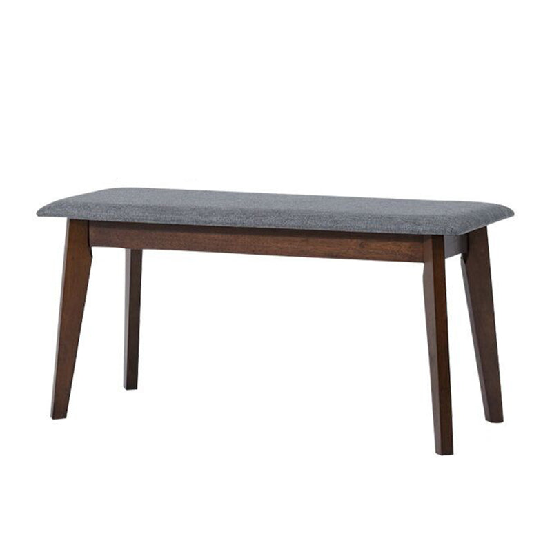 Contemporary Seating Bench Solid Wood Bench with Squared Legs