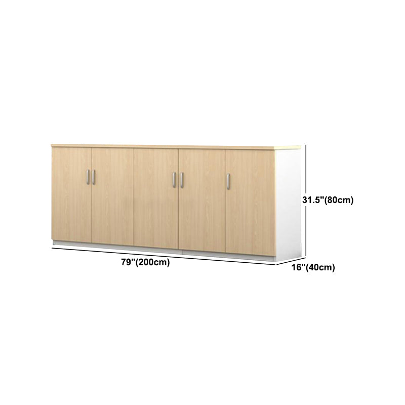 Modern Lateral Filing Cabinet Wood Filing Cabinet with Locking Storage