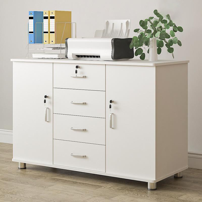 Nordic Style Cabinet Wood with Lock and Storage Lateral File Cabinet