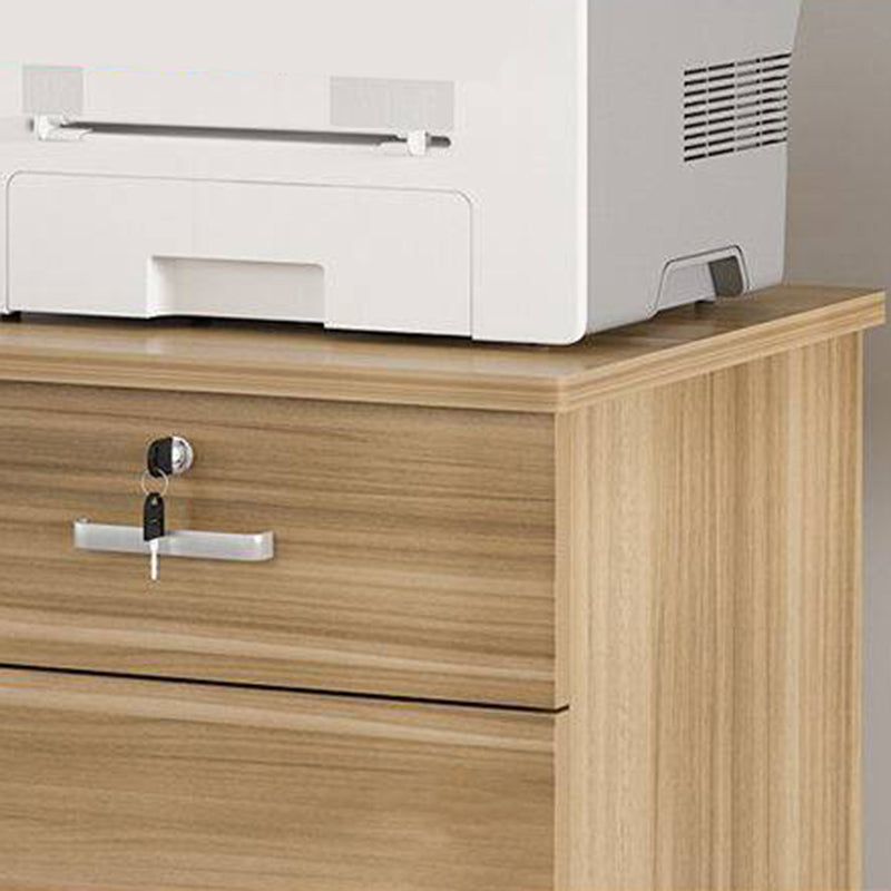 Nordic Style Cabinet Wood with Lock and Storage Lateral File Cabinet