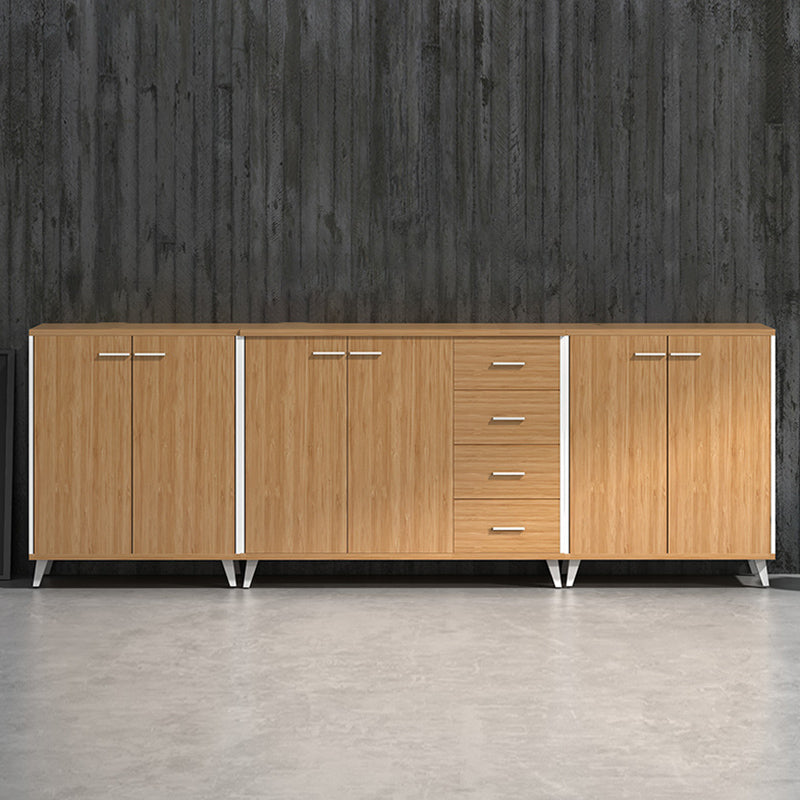 Nordic Style File Cabinets Solid Wood Frame Horizontal File Cabinet Office