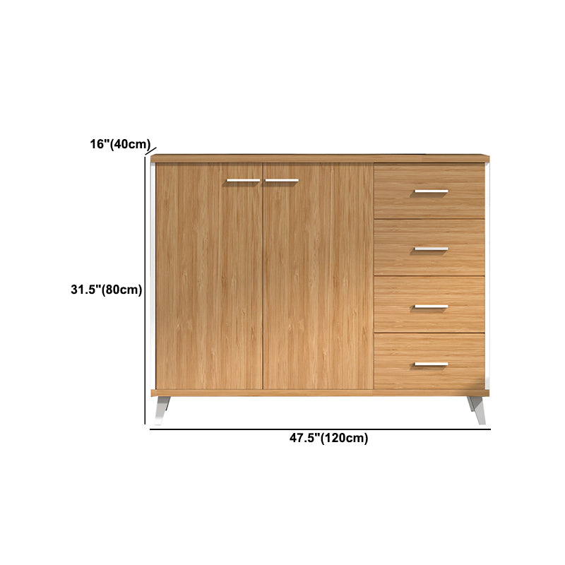 Nordic Style File Cabinets Solid Wood Frame Horizontal File Cabinet Office