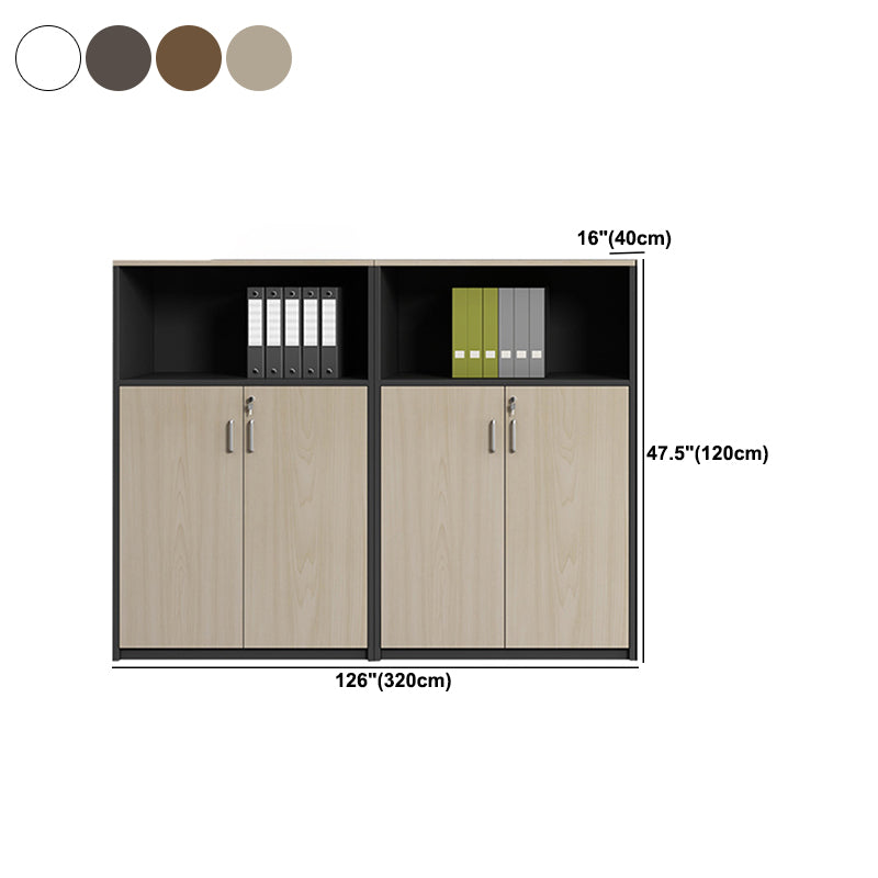 Modern Style Lateral File Cabinet Wood Filing Cabinet with Locking Storage