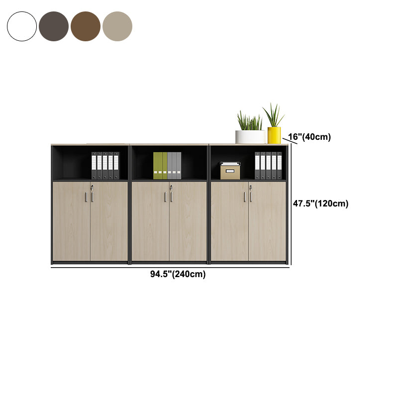 Modern Style Lateral File Cabinet Wood Filing Cabinet with Locking Storage