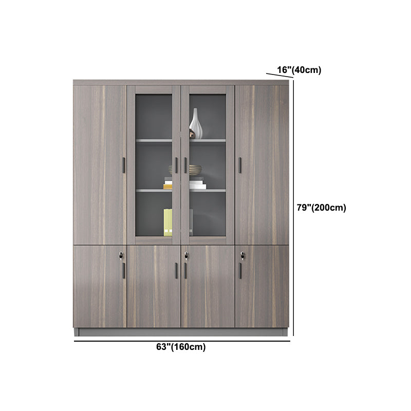 Industrial Cabinet Wood with Storage Shelves Vertical Filing Cabinet