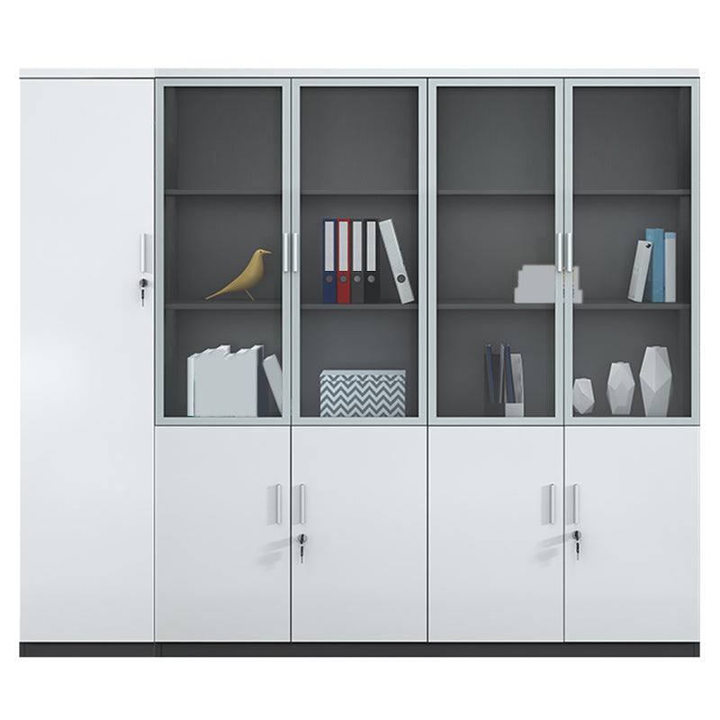 Contemporary File Cabinets Solid Wood Vertical File Cabinet with Key Lock Office