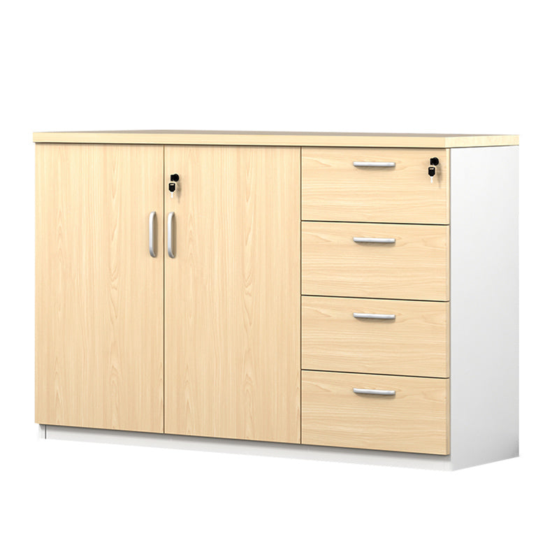 Modern Wood Cabinet Locking Drawers and Storage Lateral File Cabinet