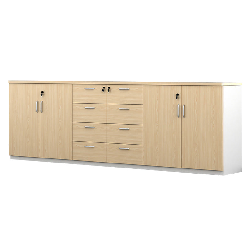 Modern Wood Cabinet Locking Drawers and Storage Lateral File Cabinet