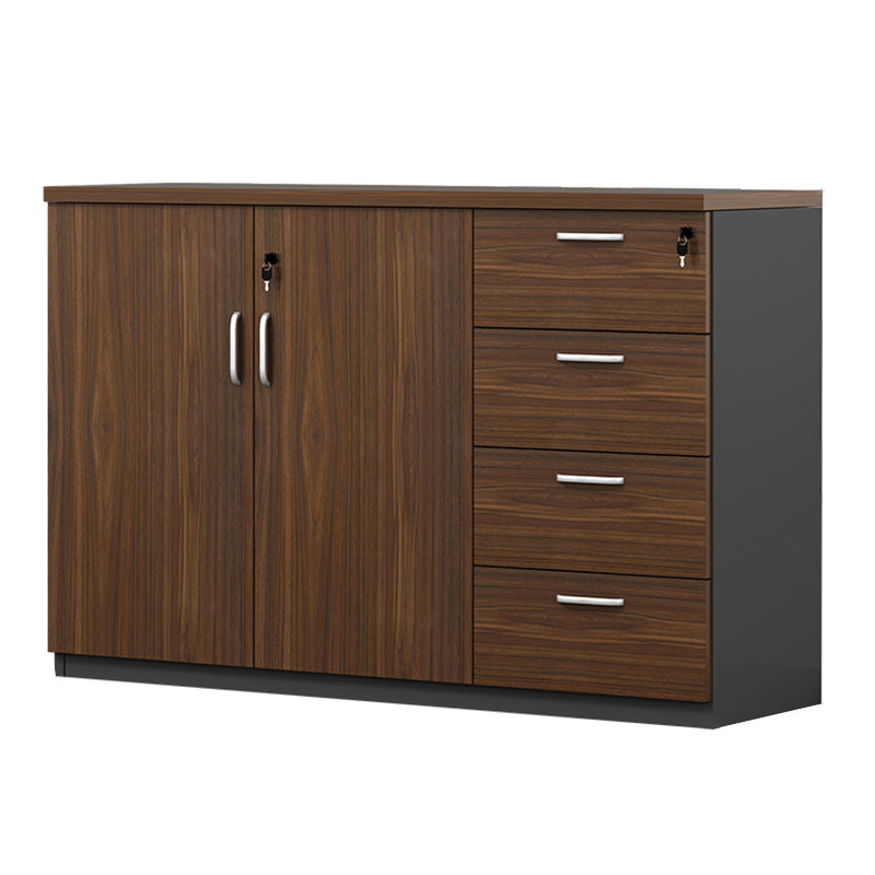 Modern Wood Cabinet Locking Drawers and Storage Lateral File Cabinet