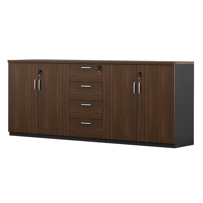 Modern Wood Cabinet Locking Drawers and Storage Lateral File Cabinet