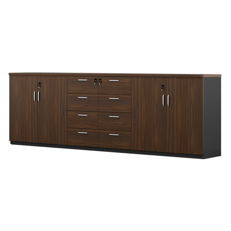 Modern Wood Cabinet Locking Drawers and Storage Lateral File Cabinet