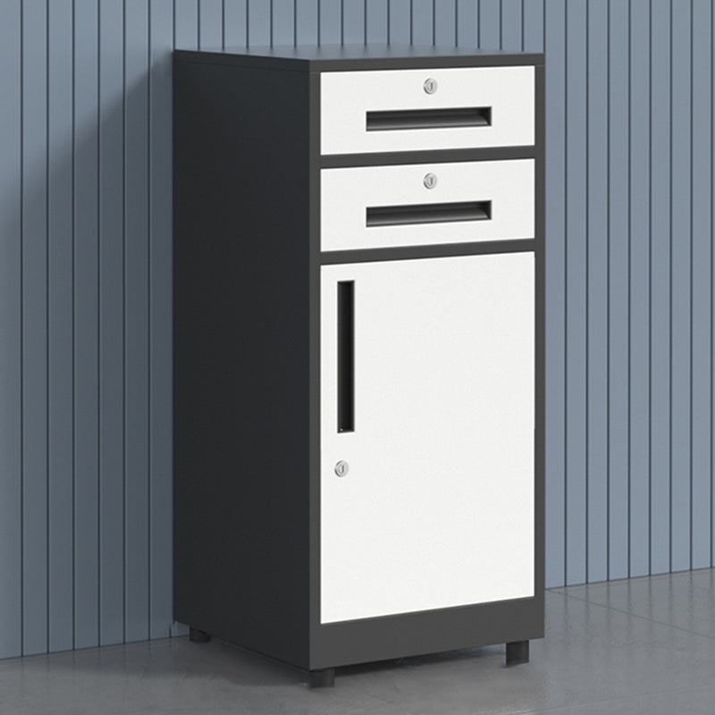 Traditional Cabinet Metal Locking Drawers and Castors Vertical Filing Cabinet