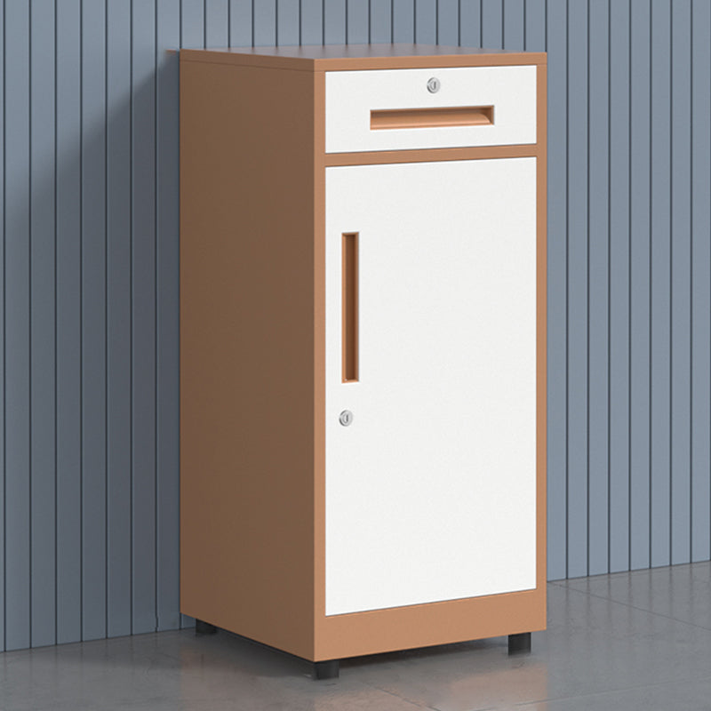 Traditional Cabinet Metal Locking Drawers and Castors Vertical Filing Cabinet