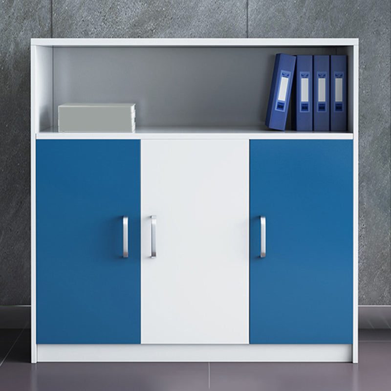 Modern Coastal File Cabinet Color Block Filing Cabinet for Home Office