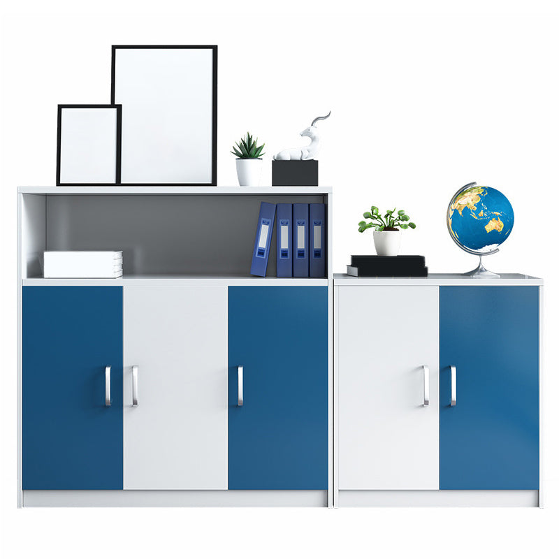 Modern Coastal File Cabinet Color Block Filing Cabinet for Home Office