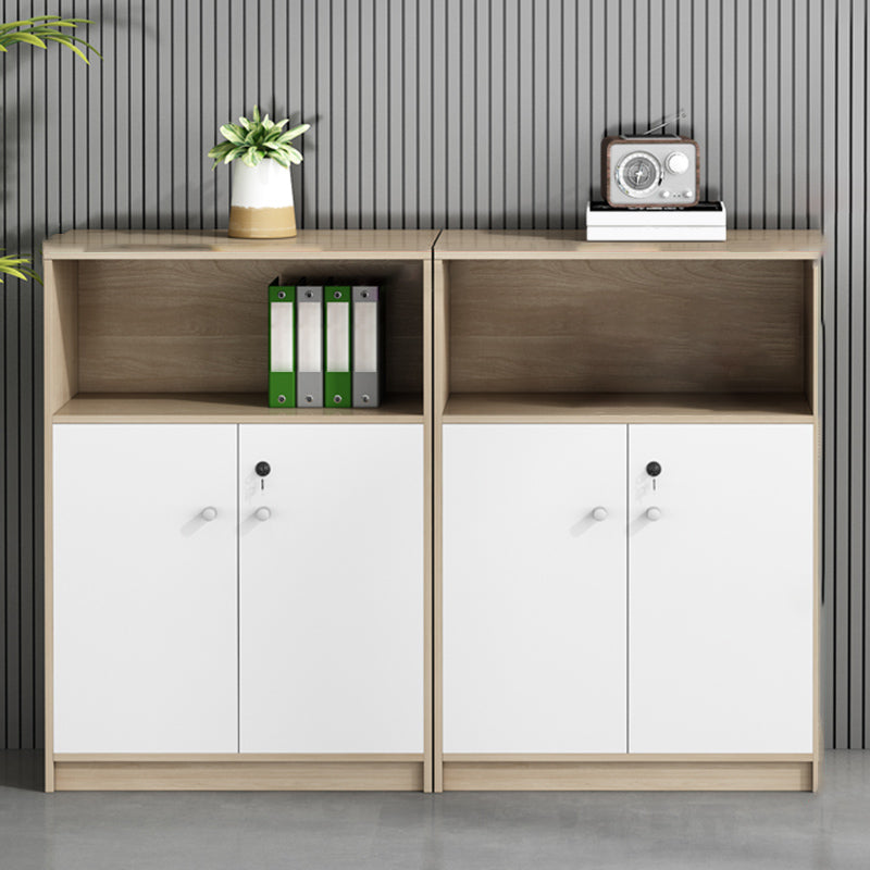 Modern Lateral Filing Cabinet Wood File Cabinet with Lock and Storage