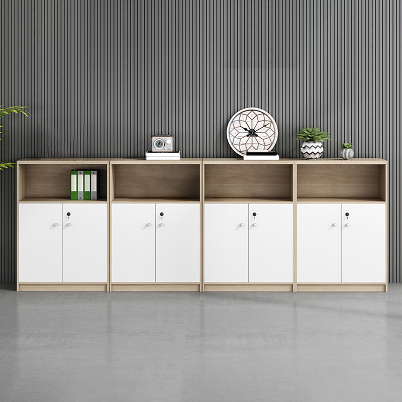 Modern Lateral Filing Cabinet Wood File Cabinet with Lock and Storage