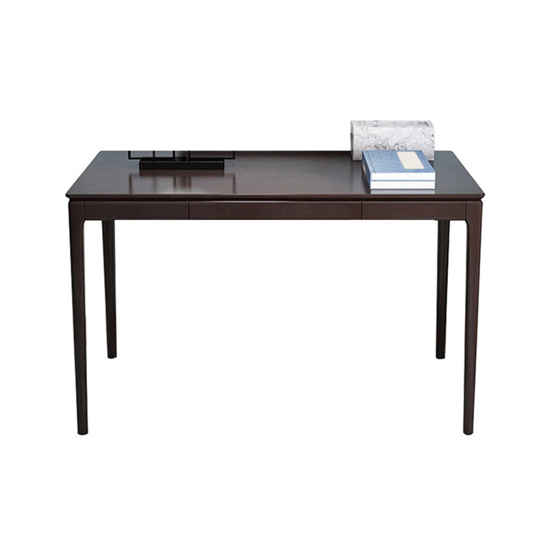 Rubberwood Rectangular Writing Desk Home or Office Black Desk