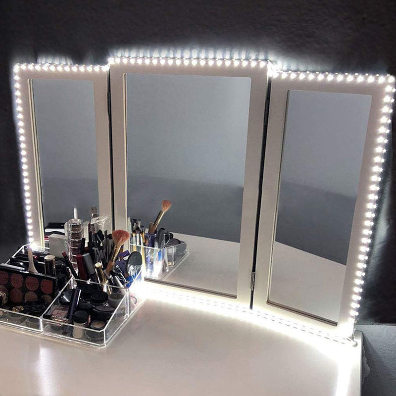 Iluminación de maquillaje lineal de metal iluminación de tocador LED contemporáneo Luz en blanco para dormitorio