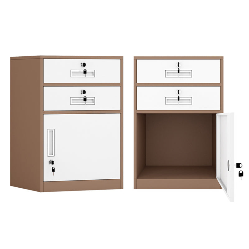 Modern Cabinet Metal Locking Drawers and Storage File Cabinet