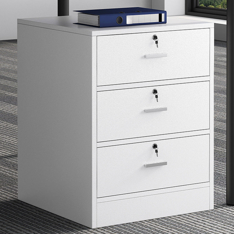 Leisure File Cabinet Color Block Wood Locking Drawers File Cabinet