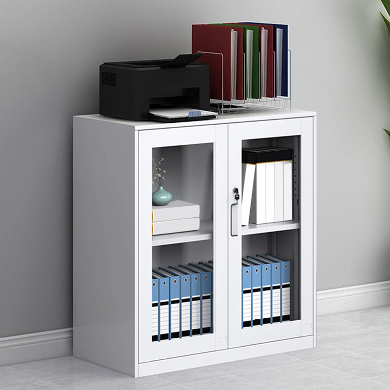 Modern Cabinet Metal with Adjustable Storage Shelves Lateral Filing Cabinet