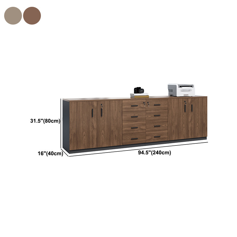 Modern Wood Cabinet with Lock and Storage Lateral Filing Cabinet