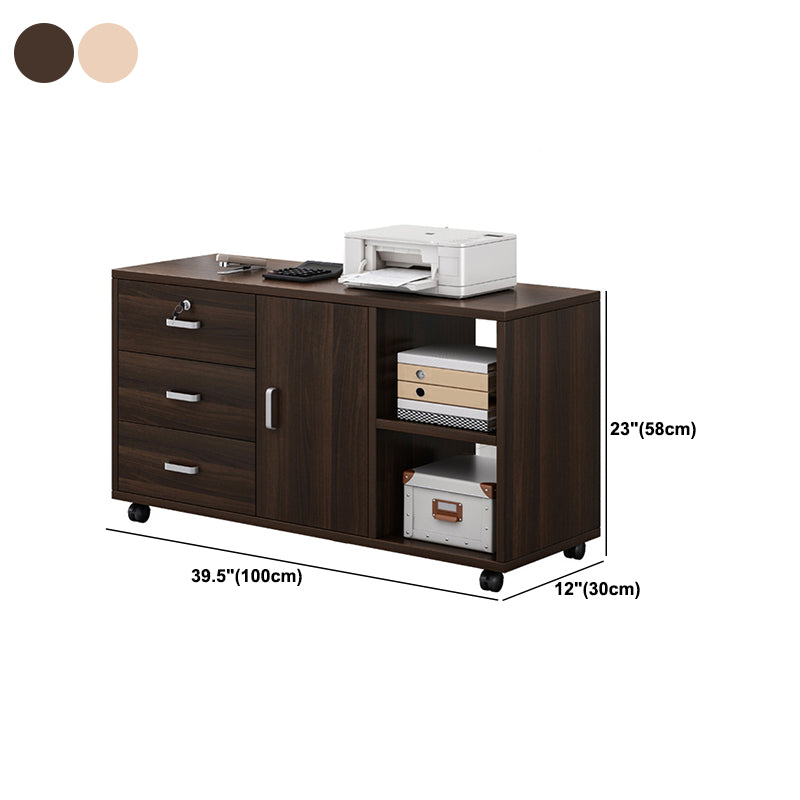 Modern Wood Cabinet Drawers Wood File Cabinet for Home Office