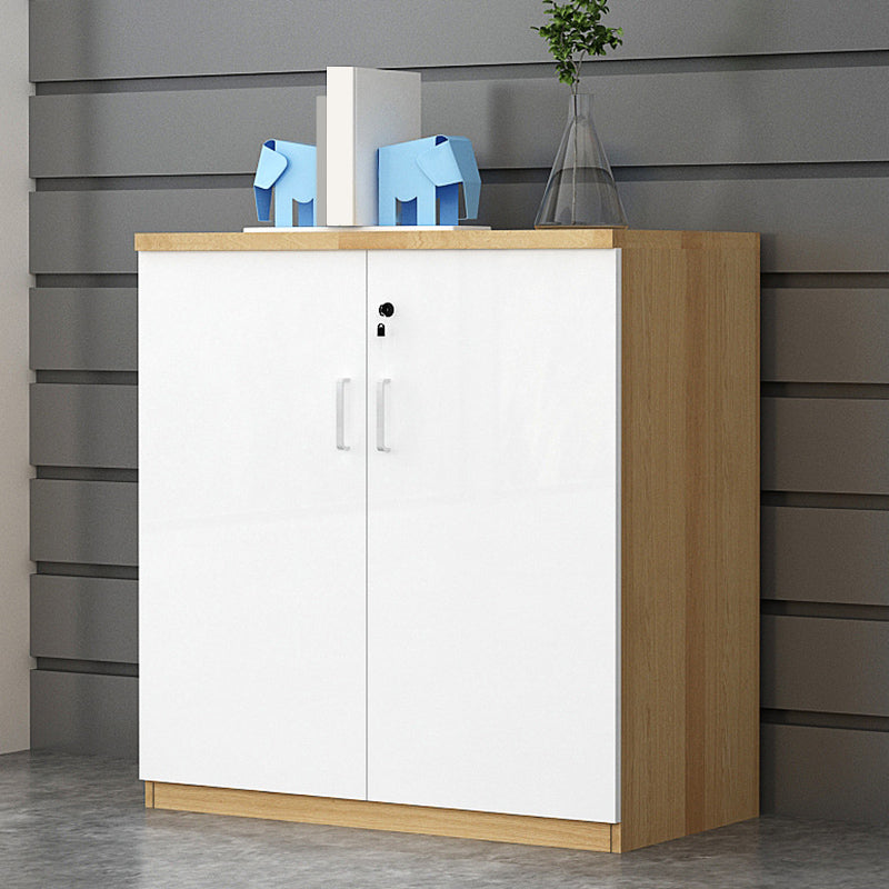 Locking Drawers File Cabinet Wood Storage Shelves Modern Lateral File Cabinet for Office