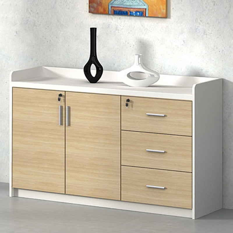 Modern Wood Cabinet Locking Drawers and Storage Lateral Filing Cabinet