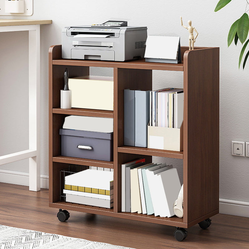 Simple Wood File Cabinet Solid Color Filing Cabinet On Castors