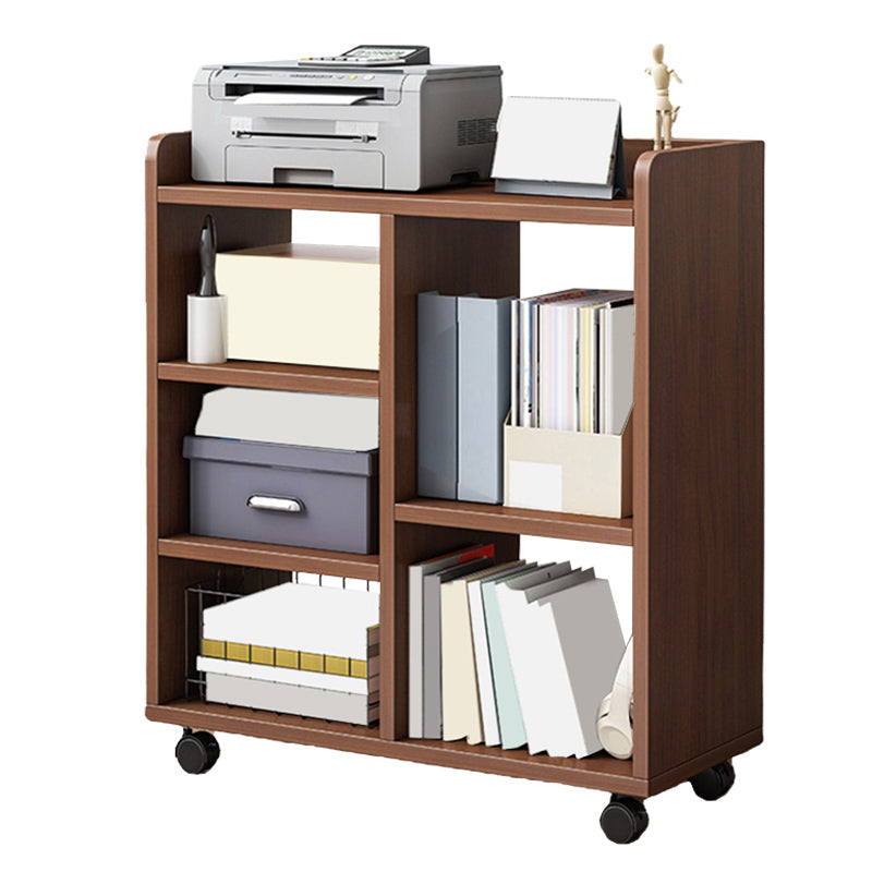 Simple Wood File Cabinet Solid Color Filing Cabinet On Castors