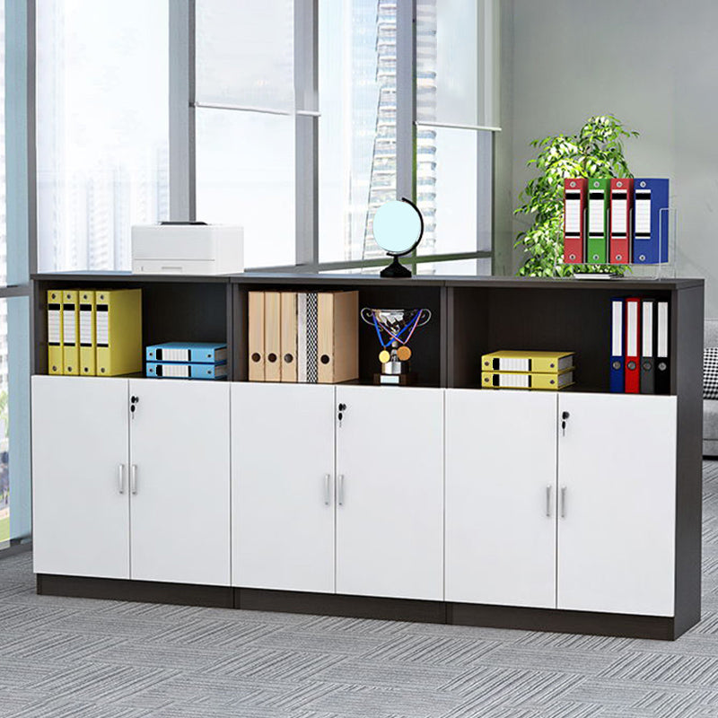 Office File Cabinet Vertical Modern Wood Storage Shelves File Cabinet with Lock