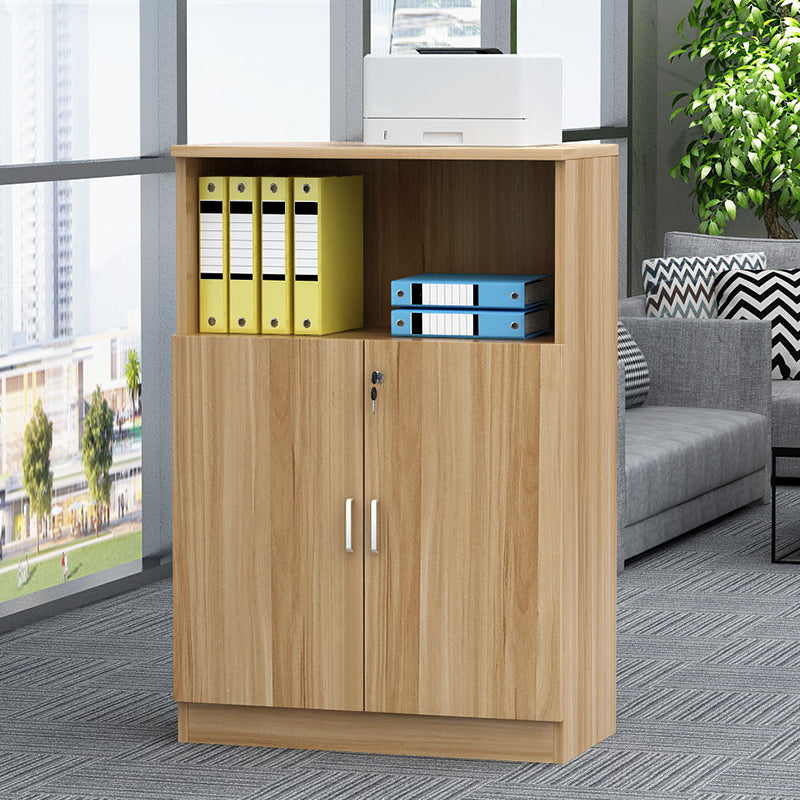 Office File Cabinet Vertical Modern Wood Storage Shelves File Cabinet with Lock