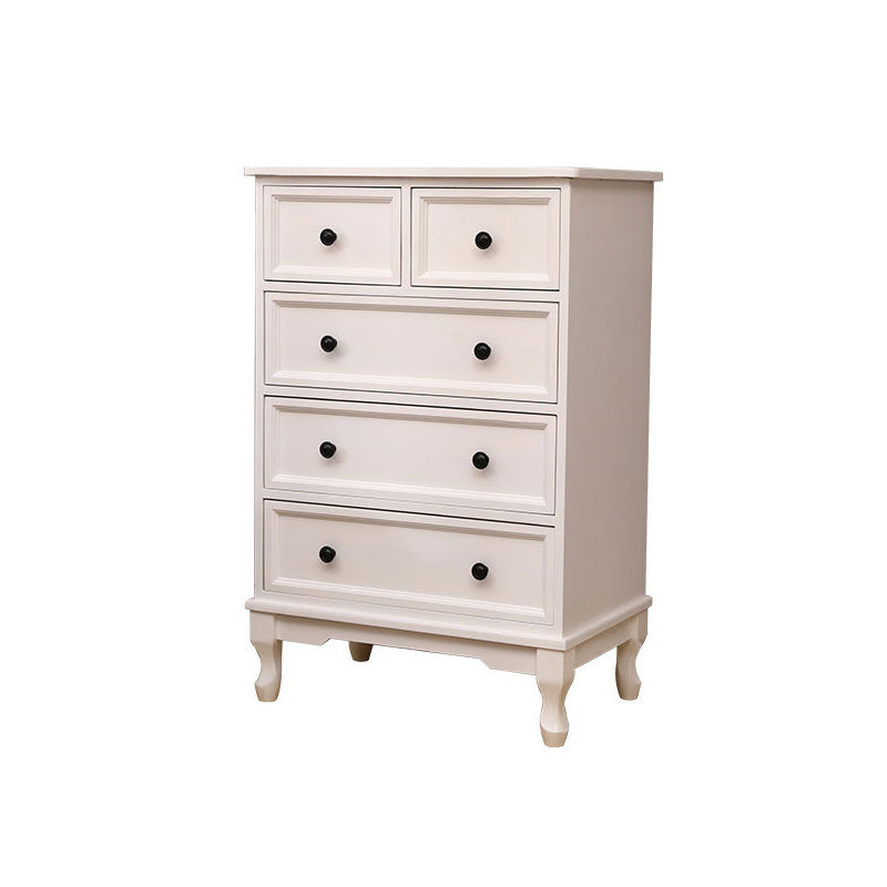 Modern Accent Cabinet with Drawers and Wooden Cabriole Legs Cabinet