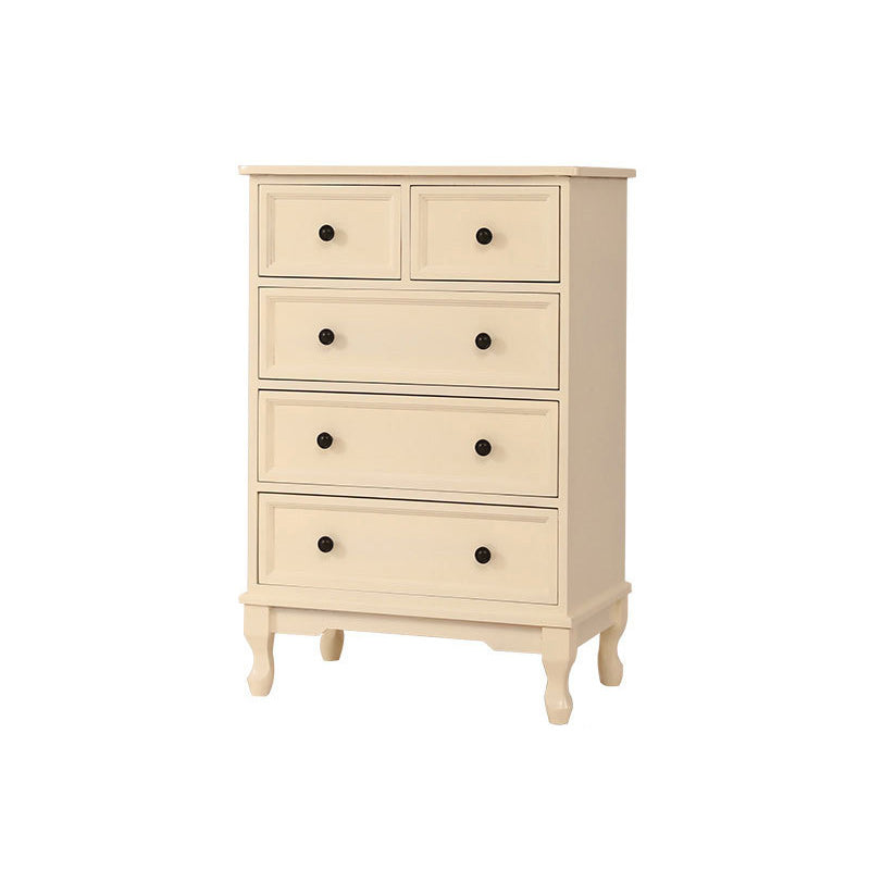 Modern Accent Cabinet with Drawers and Wooden Cabriole Legs Cabinet