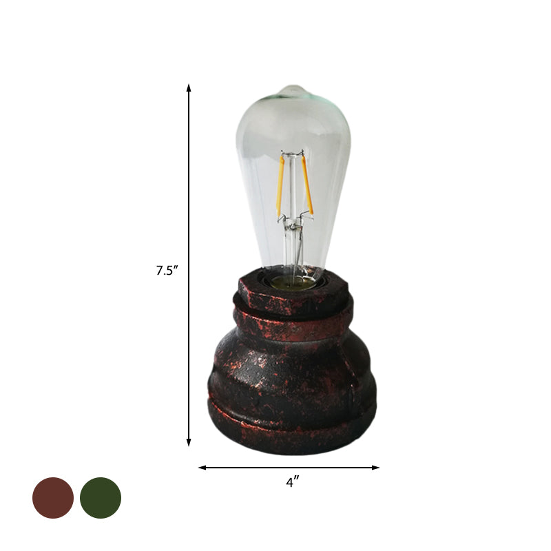 1-Licht-Metallic Small Desk Light Vintage Kupfer/Gold Finish Bare Lampe Lernbaum-Stecker in Tischlampe