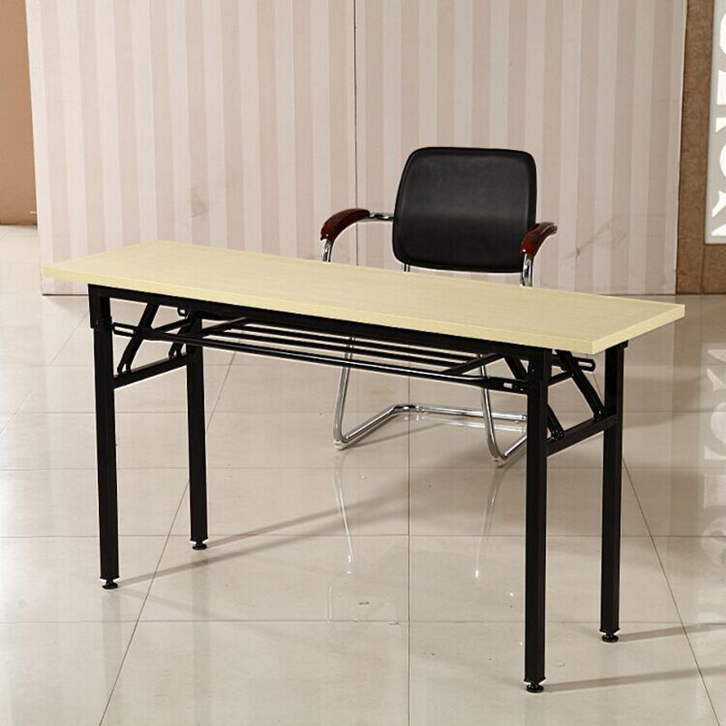 Contemporary Wooden Writing Desk 30"H Folding Desk for Home and Office