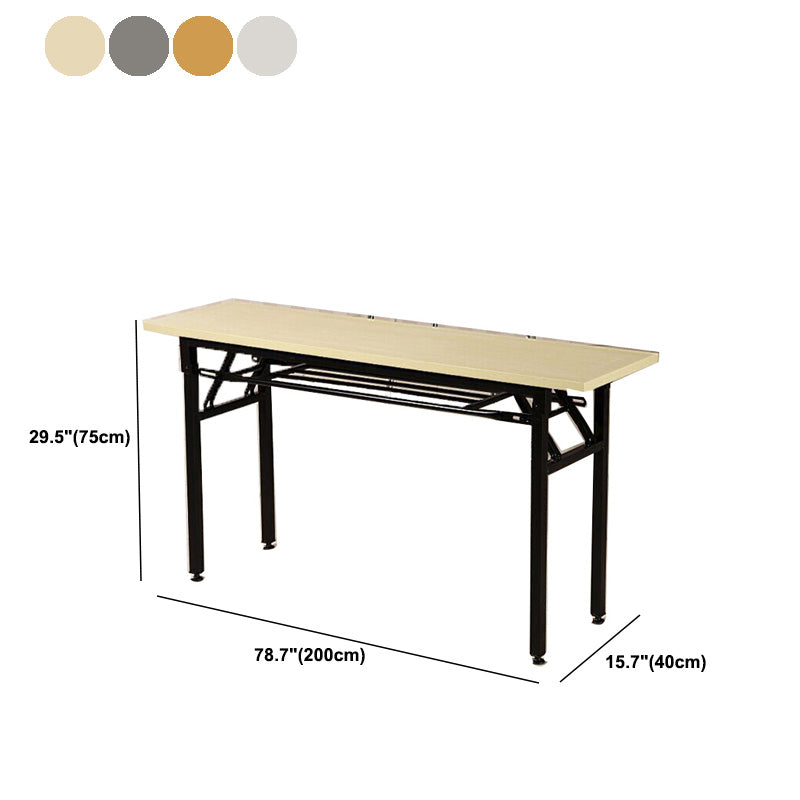 Contemporary Wooden Writing Desk 30"H Folding Desk for Home and Office