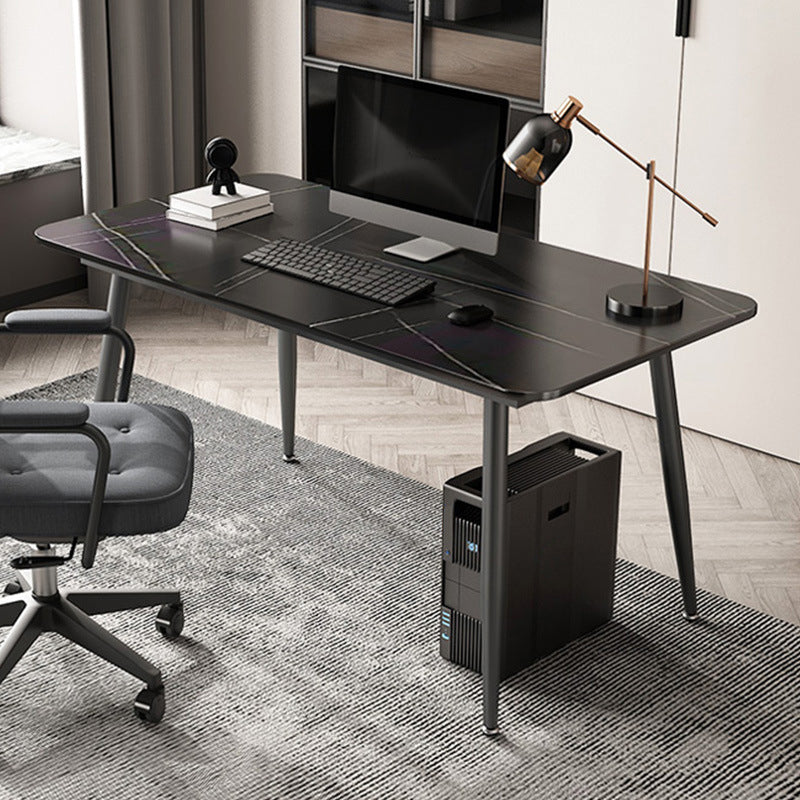 Contemporary Marble Desk for Office 30"H Rectangular Computer Desk