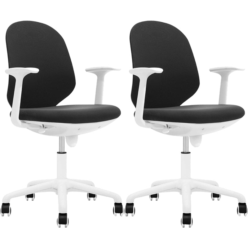 Modern Desk Chair Mid-Back Chair Mesh Computer Chair with Wheels