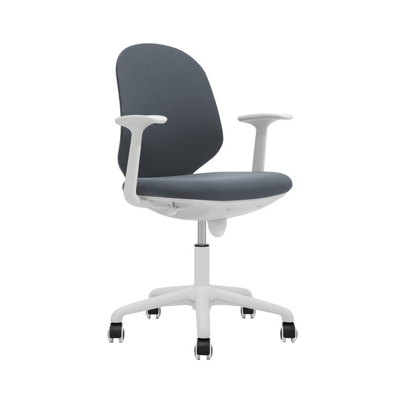 Modern Desk Chair Mid-Back Chair Mesh Computer Chair with Wheels