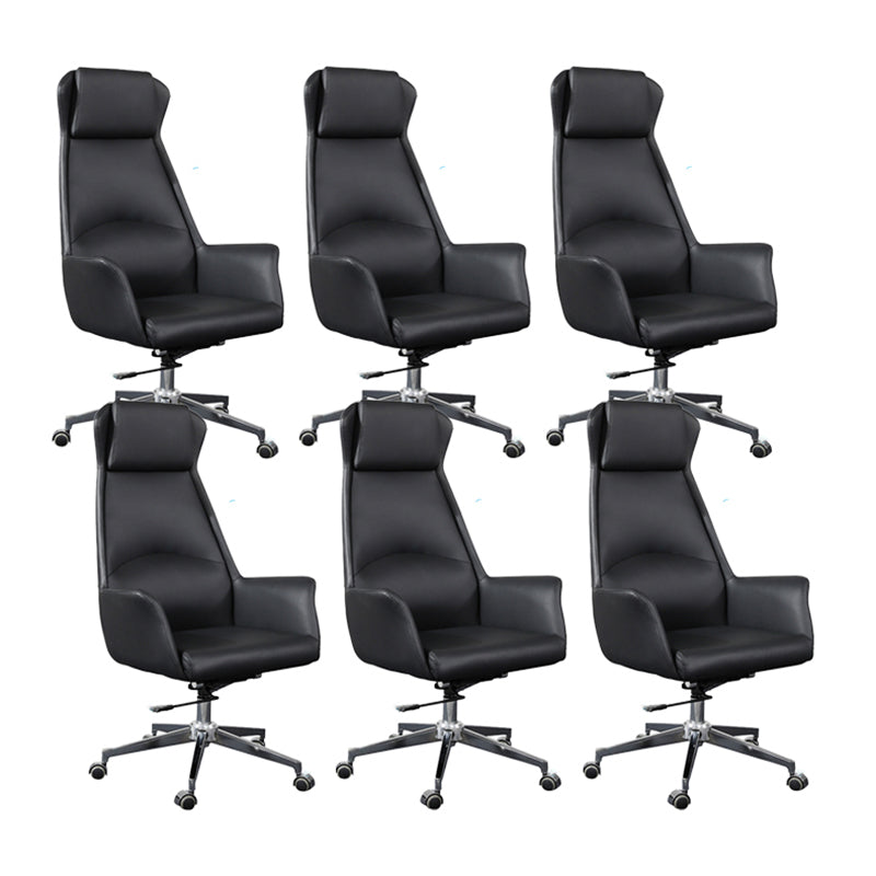 Contemporary Executive Chair Slide Tufted Black Managers Chair