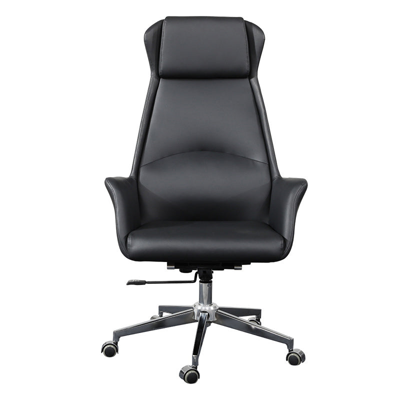 Contemporary Executive Chair Slide Tufted Black Managers Chair