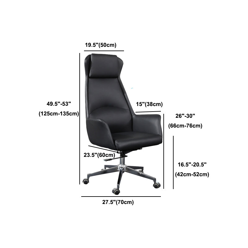 Contemporary Executive Chair Slide Tufted Black Managers Chair