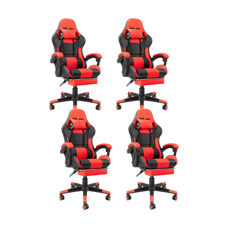 Modern Desk Chair Lether Gaming Chair High-Back Chair with Wheels